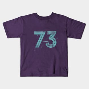 73 Front with 37 Mirror Back Kids T-Shirt